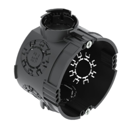 OBO Bettermann UG 46 uppoasennettava kytkentärasia, D60mm K46mm, musta