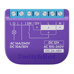 Inteliģentais SwitchBot releja slēdzis 1 ar kontaktu bez sprieguma