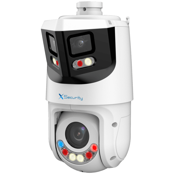 X-SECURITY XS-IPSD6325TA-8P-TIOC-TANDEM 8MP 25x PTZ IP kamera ar Wi-Fi, PoE, IP66, 100m IR, 512GB microSD