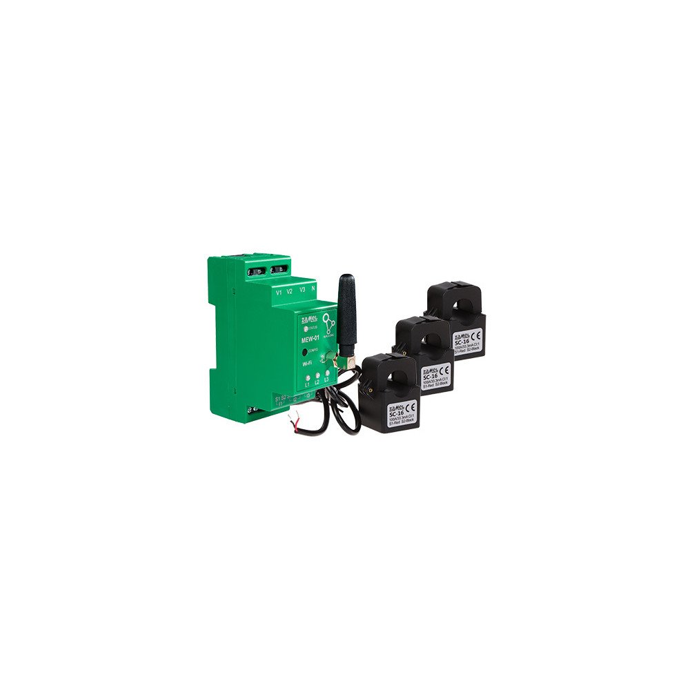 ELEKTRIENERGIAMONITOR MEW-01 KOLMEFAASI ZAMEL