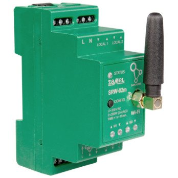 VIEDAIS VADITAJS RUTOSU SLEGIEM SRW-02M Wi-Fi 230 V AC ZAMEL