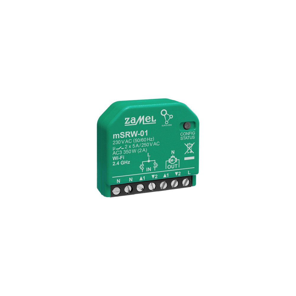 VIEDAIS VADITAJS RUTOSU SLEGIEM M/SRW-01 Wi-Fi 230 V AC ZAMEL
