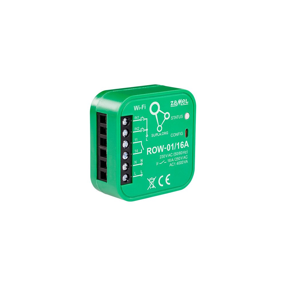 SMART SWITCH ROW-01/16A Wi-Fi 230 AC ZAMEL