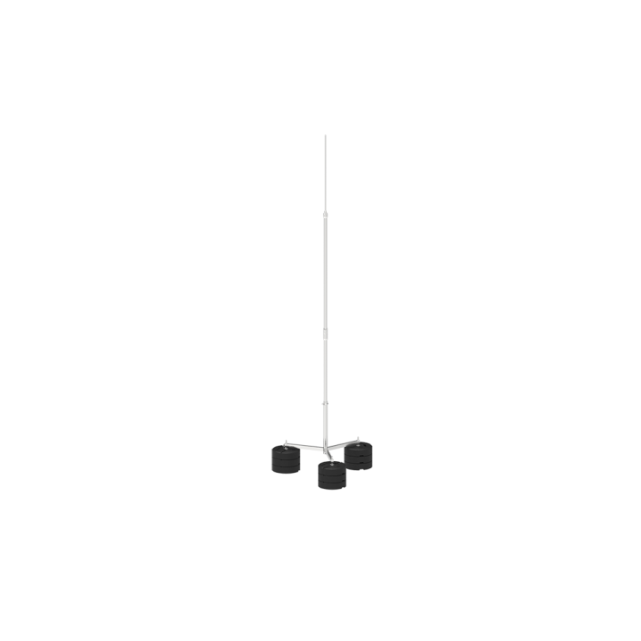 ZIBENS UZTVERŠANAS MASTS 5,0m UZ 9x16kg PAMATNES