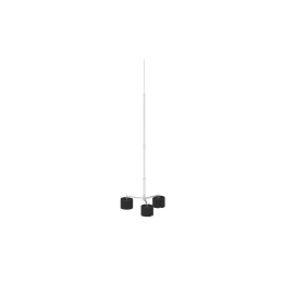 ZIBENS UZTVERŠANAS MASTS 3,5m UZ 9x16kg PAMATNES