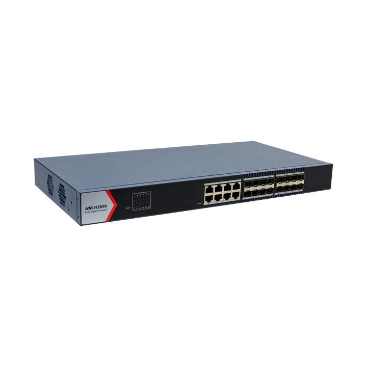 Hikvision DS-3E1524-SI-16F8T 24 portu Gigabit slēdzis