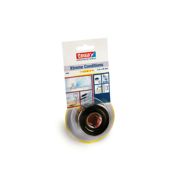 TESA Self-Fusing Silicone Tape 25mm x3m Black