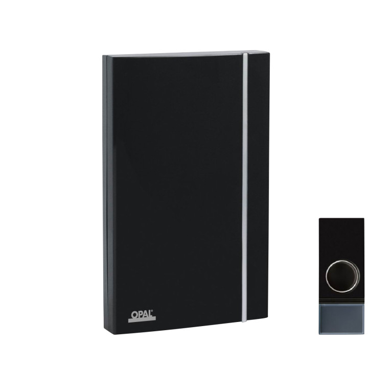 Opal Wireless Doorbell Surface-Mount Black