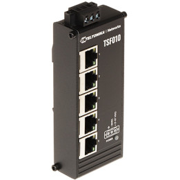 Teltonika TSF010 Industrial 5-Port PoE+ Switch