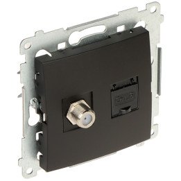 KONTAKT Simon DASFRJ45.01/49-SIMON54 F + RJ45 Connector