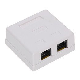 RJ45-2G1/6 Dual RJ45 Keystone Jack