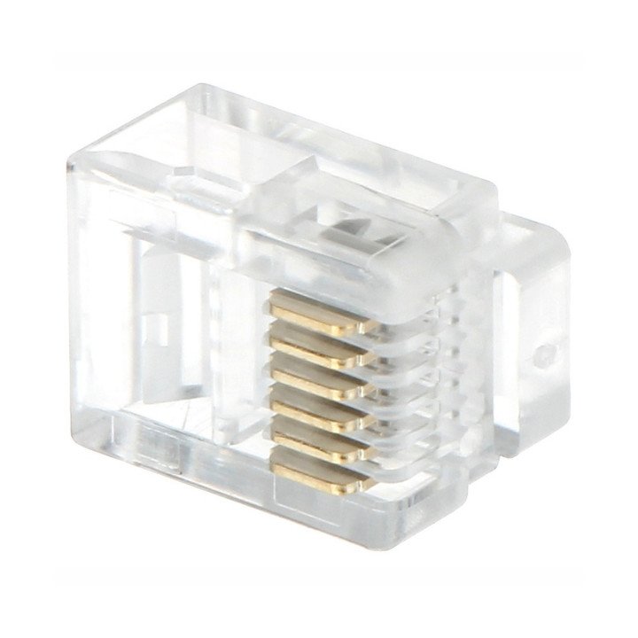 RJ12*P50 Telephone Connector RJ12 50-Pack