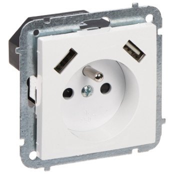 UHE PISAGA PISKKONNAGA USB-TOITEADAPTRIGA SANTRA/4188-10/EPN 230 V 16 A Elektro-Plast