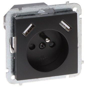 VIENO LIZDO ISVESTIS SU USB MAITINIMO ADAPTERIU SANTRA/4188-19/EPN 230 V 16 A Elektro-Plast