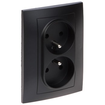 DOUBLE SOCKET OUTLET SANTRA/4135-09/EPN 230 V 16 A Elektro-Plast