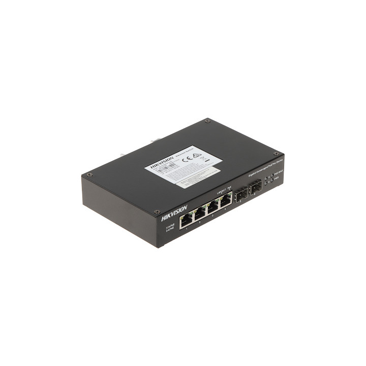 Hikvision DS-3T0506HP-E/HS 4 portu Gigabit neuzraudzīts āra PoE slēdzis