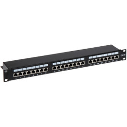 PP-24/RJ-C/FTP 24 portu Cat6 F/FTP panelis