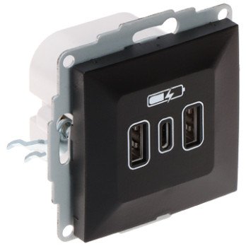 CHARGING SOCKET SANTRA/4108-19/EPN USB 5 V DC / 3.4 A Elektro-Plast