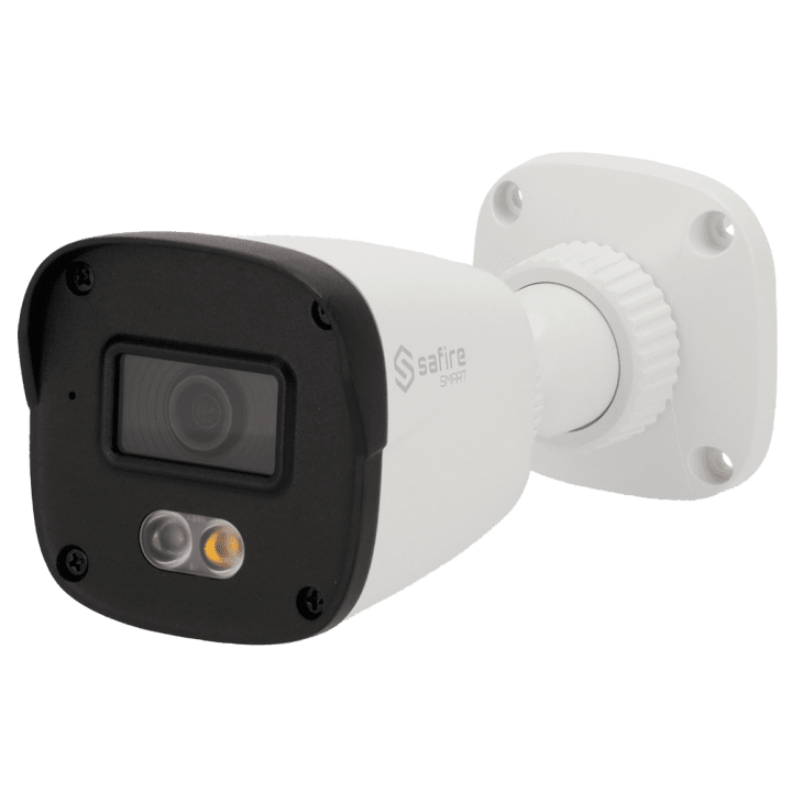 SAFIRE SMART SF-IPB070A-4B1-DL 4MP lauko Bullet IP kamera su PoE, Wi-Fi, dvigubu apšvietimu, 2,8 mm objektyvu, IP67