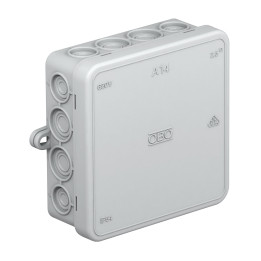 OBO Bettermann Junction Box 100x100x40mm IP55 Pilka