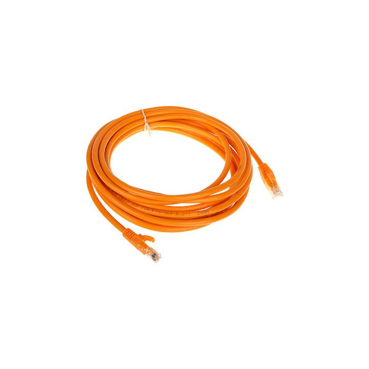 Patchcord RJ45 Cat6 5m Orange