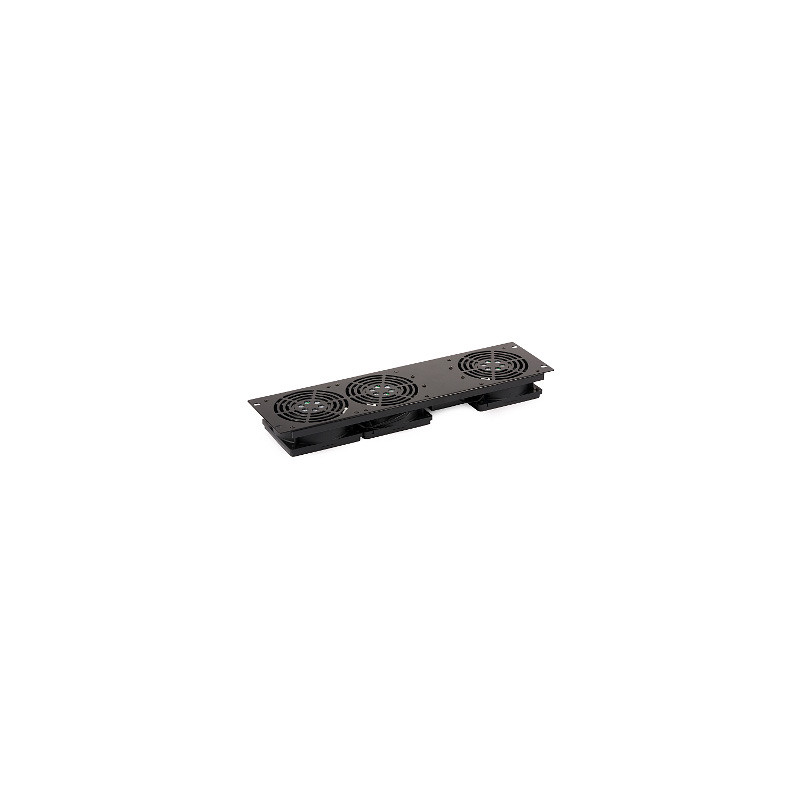 19" 1U Ventilatoru panelis A19-3W skapja