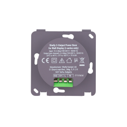 Shelly 2-Output PowerBase for Wall Display