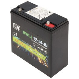 MW Power 12.8V/24AH/LIFEPO4-MWLJ 24Ah LiFePO4 akumulators