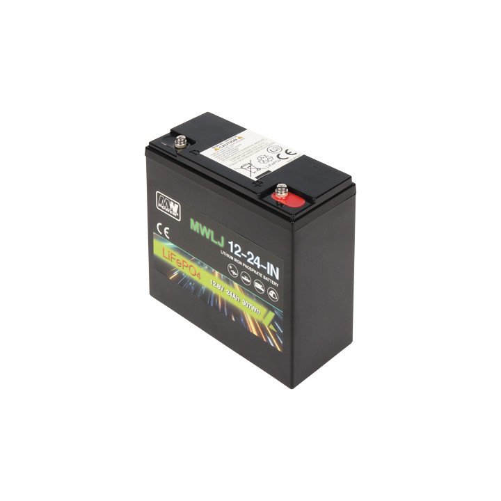 MW Power 12.8V/24AH/LIFEPO4-MWLJ 24Ah LiFePO4 akumulators