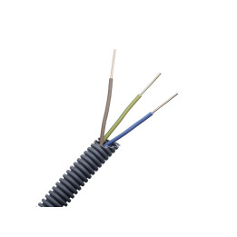 Valmiiksi johdotettu putki PowerFlex 3x1,5 HF D16 750N, R100