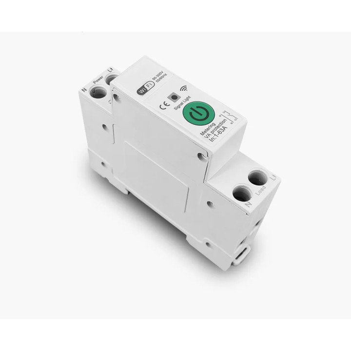 Immax NEO Smart elektroniskais vienfāzes ķēdes pārtraucējs 1-63A, patēriņa mērīšana, WiFi