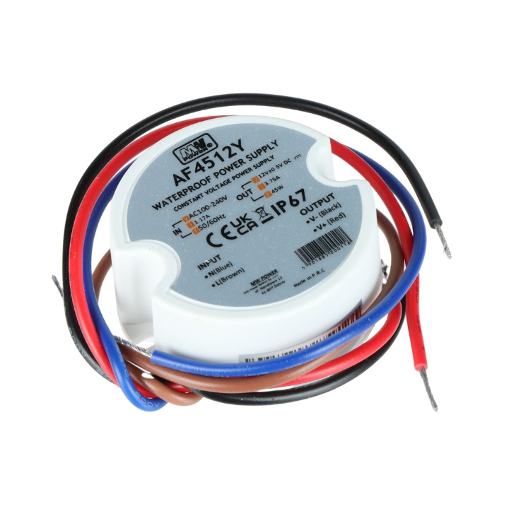 MW POWER 12V/3.75A-TP-V2 IP67 блок питания