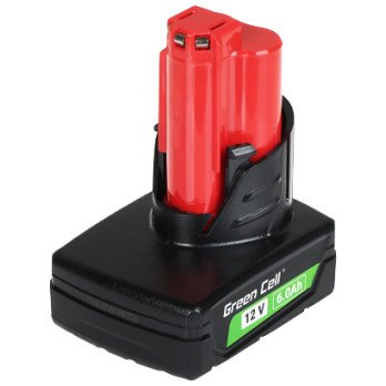 MAITINIMO IRANKIU AKUMULIATORIUS PTML12V6-GC Milwaukee M12 12V pakaitinis 6 Ah Green Cell