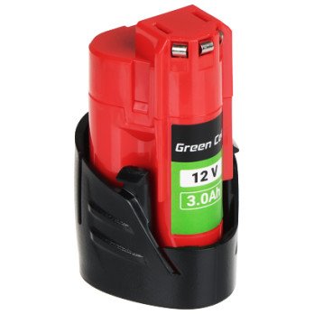 SAHKOTYOKALUN AKKU PTML12V3-GC Milwaukee M12 12V korvaava 3 Ah Green Cell