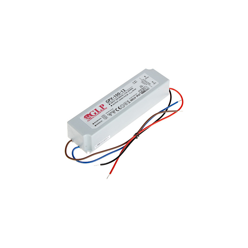 12V 8.3A 100W IP67 Barošanas