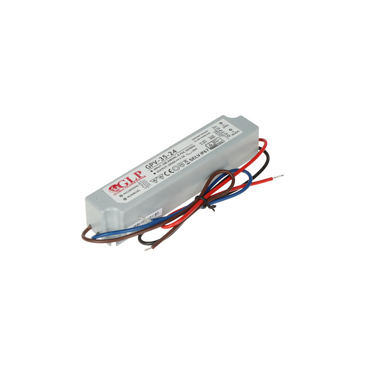 24V 1.5A IP67 блок питания 36W