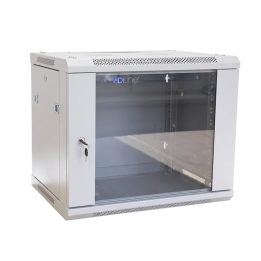 Szafa RACK 19" 9U wisząca ViDiLine R19-9U/450-WS_V2-SZ szara