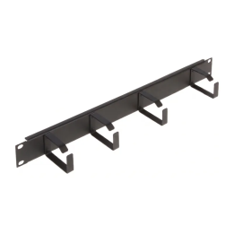 Korraldaja kabli RACK 19" 1U ViDiLine VIDI-R19-G1-1U 4 oczka czarny