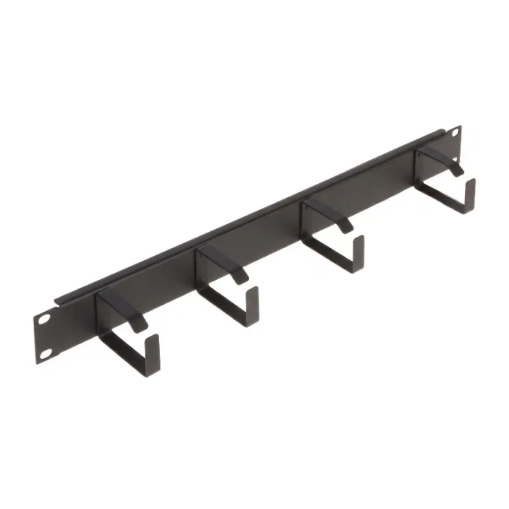 Korraldaja kabli RACK 19" 1U ViDiLine VIDI-R19-G1-1U 4 oczka czarny