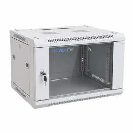 Szafa RACK 19" 6U wisząca ViDiLine R19-6U/450-WS_V2-SZ szara