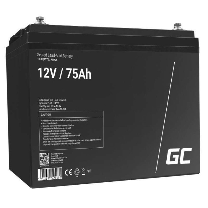 Green Cell :: Akumlator AGM25 12V 75AH