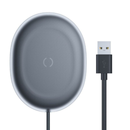 Беспроводное зарядное устройство Baseus Jelly 15 Вт, чёрное, WXGD-01