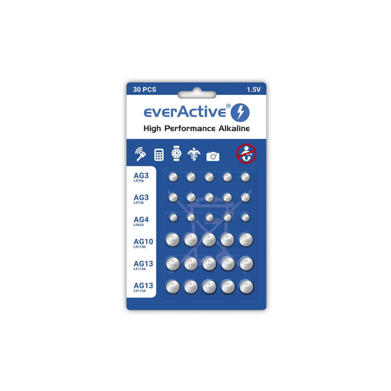 EverActive 10x G3 LR41, 5x G4
