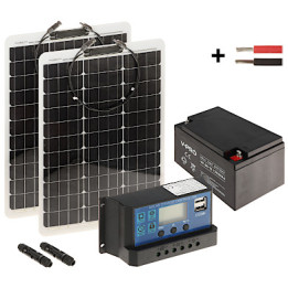 SolarFam SP-KIT-2X50/26/PWM Solar Panel Kit 225 Wh