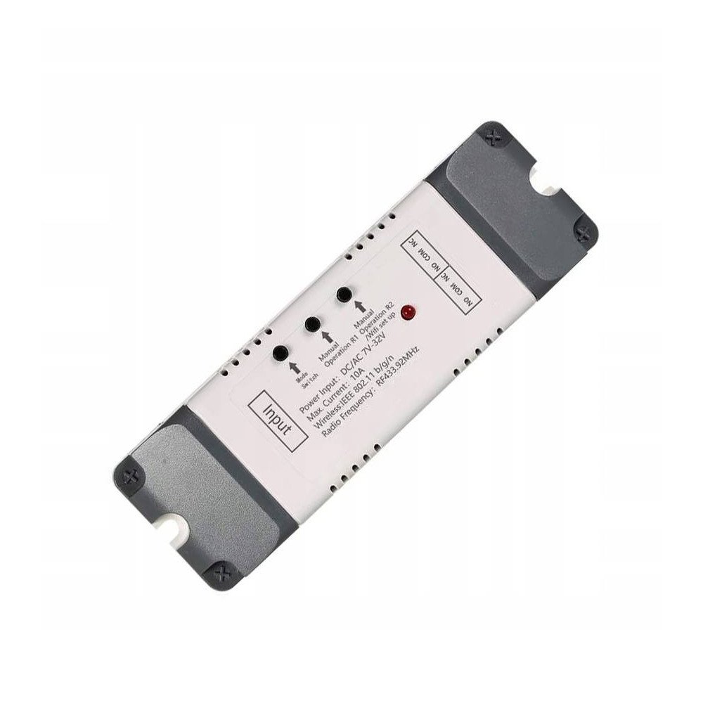 TUYA 2CH DC 5-32V WiFi+RF jannitteeton kotelossa