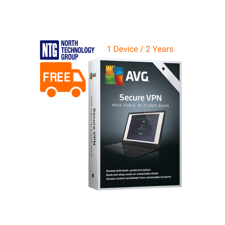AVG Secure VPN (Virtual Private Network) (perus) 1 PC / 2 vuotta (uusi lisenssi, ei päivitystä)