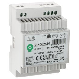 POS DIN30W24 DIN Rail Power Supply 24V DC 30W