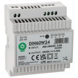 POS DIN60W24 60W 24V DC DIN Rail Power Supply