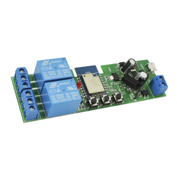 Tuya 2CH DC 5-32V 2 kanalai WiFi + RF be itampos