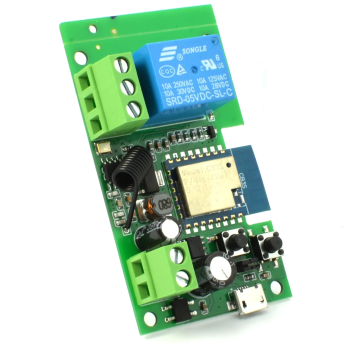 Tuya DC 5-32V WiFi+RF433 valdiklis be itampos